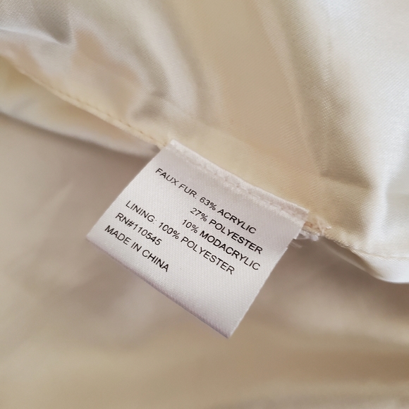 Cre8ions Faux Fur Vest - tans & cream - Picture 6 of 7